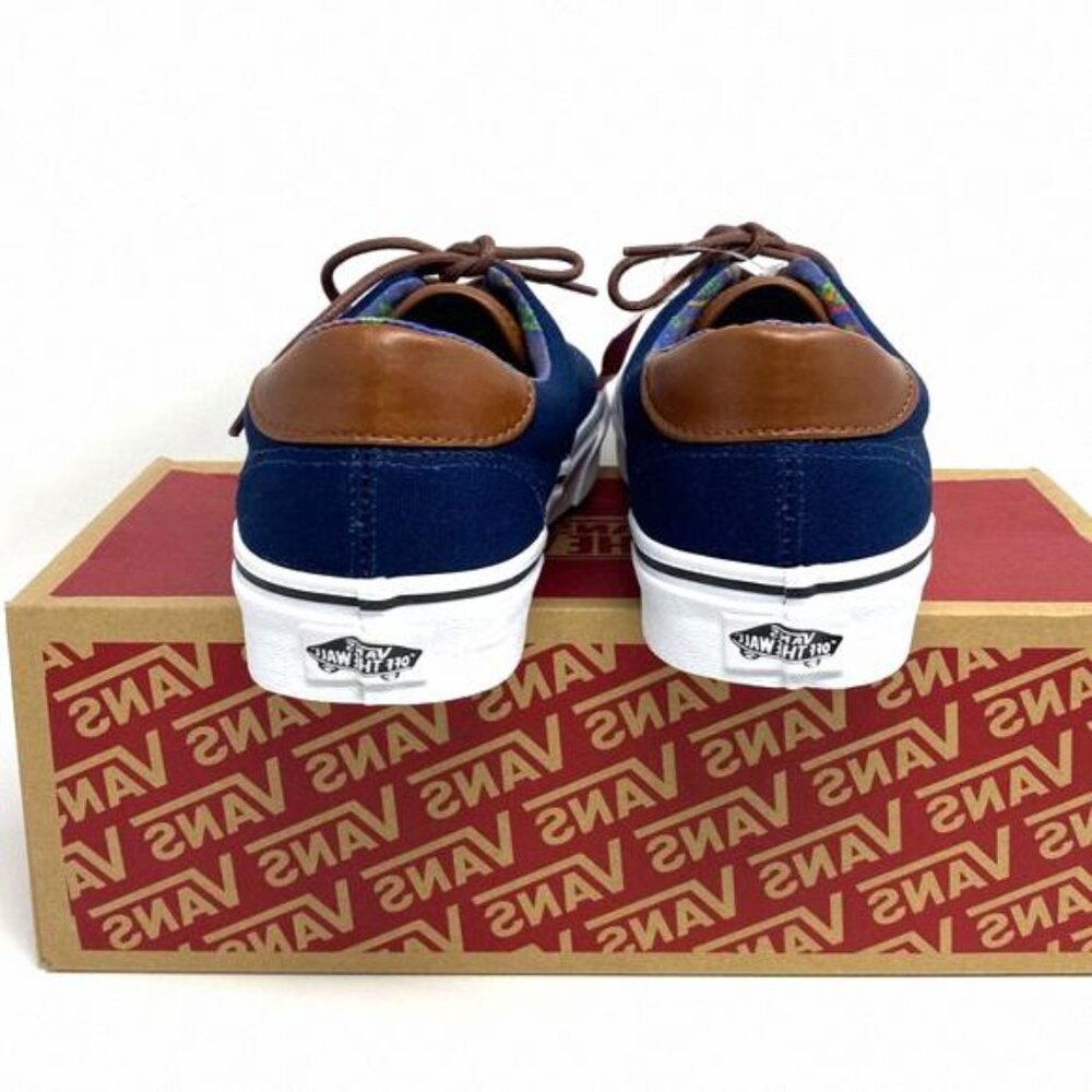 Vans Shoes Men's Size Era 59 C&L Dress Blue Canvas VN000UC6DCU Top Low Skate - Picture 7 of 12